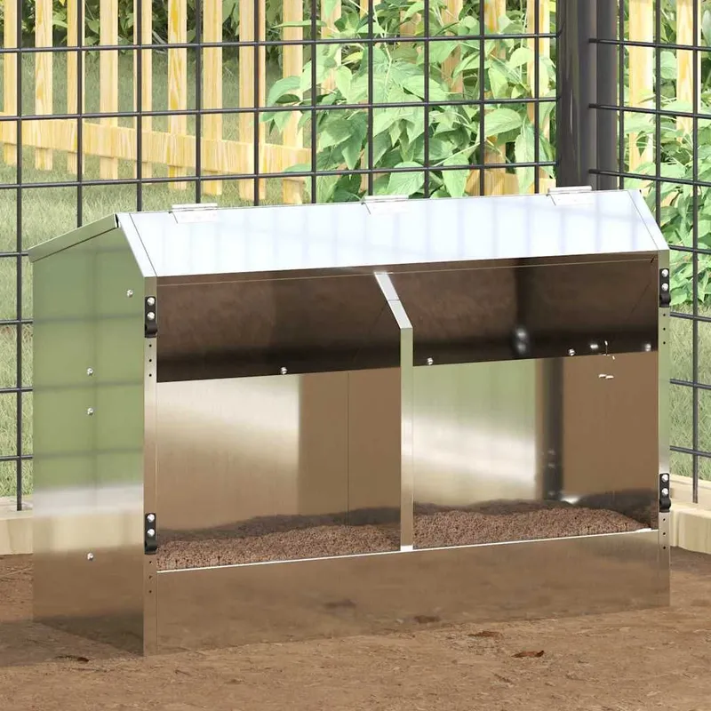 Distributeur pour lapins Argenté 64,5 x 25,5 x 45,5 cm 6 kg