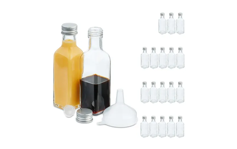 relaxdays Einmachflasche 100 ml, 20 pièces