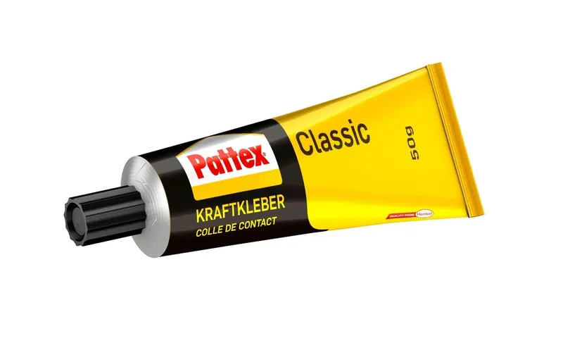 Pattex Kraftkleber 50 g, transparent, black, Gelb