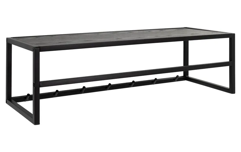 AC Design Wandgarderobe Seaford 7 Haken, black
