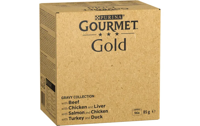 Purina Gourmet Nassfutter Gourmet Gold Megapack, in Sauce, 96 x 85 g