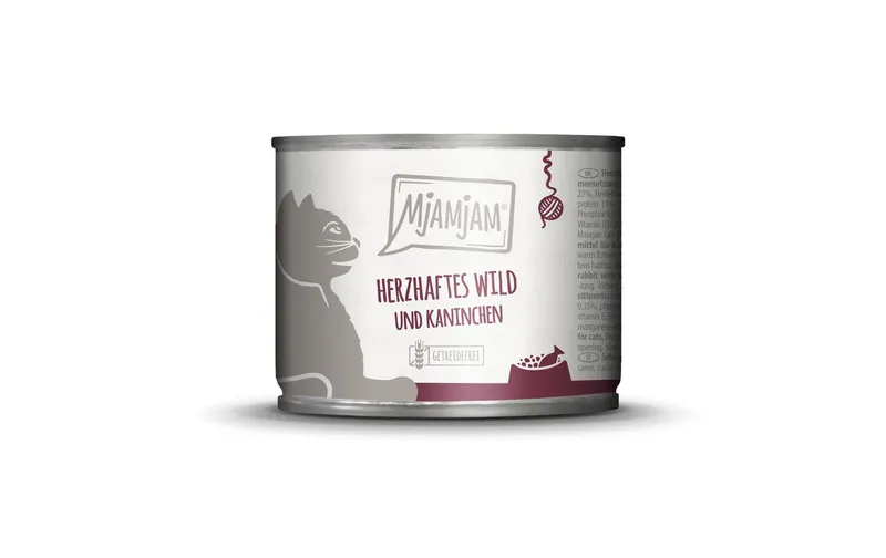 Mjamjam Nassfutter Dose Wild & Kaninchen, 200 g