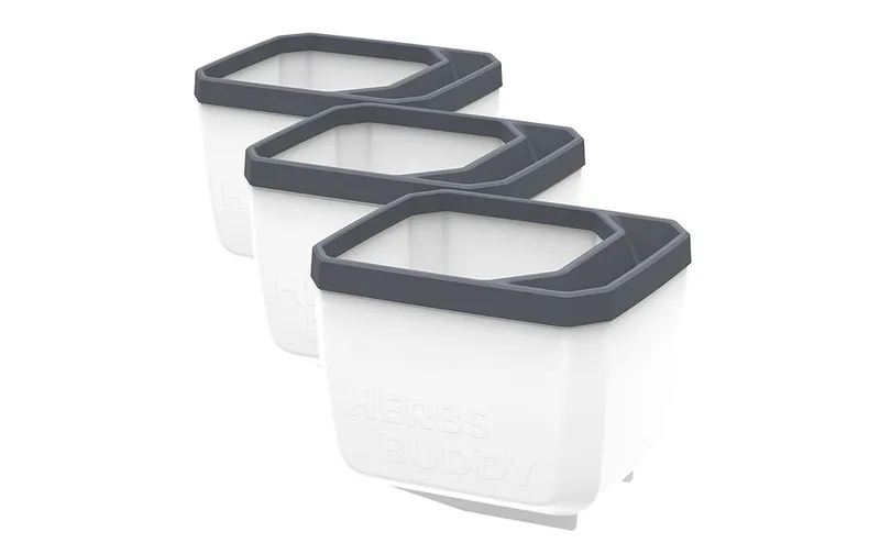 Gusta Garden HERBS BUDDY Kräutertopf 3er Set blanc