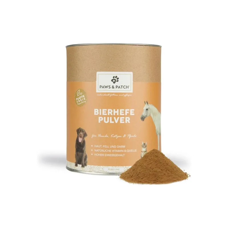 Paws & Patch Hunde-Nahrungsergänzung Bierhefe Pulver 500 g