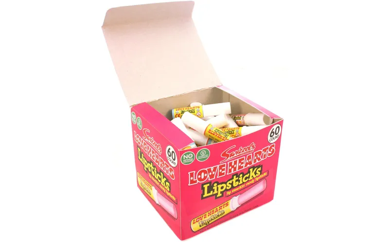 Swizzels Love Heart Lipsticks 60 pezzi