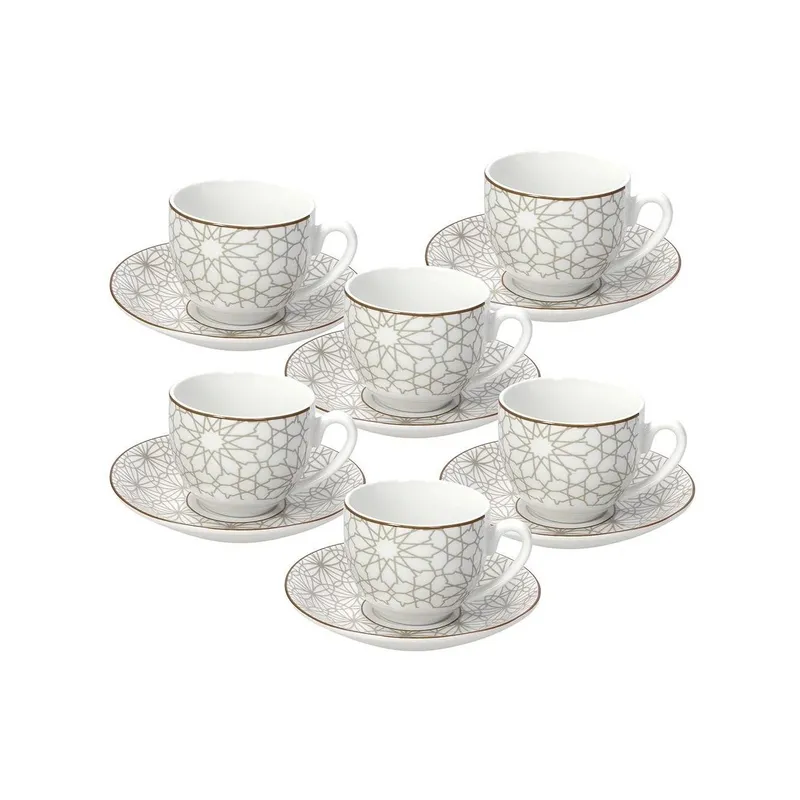 Tognana Tazza espresso Habana 120 ml, 6 pezzi, Bianco/Cacao