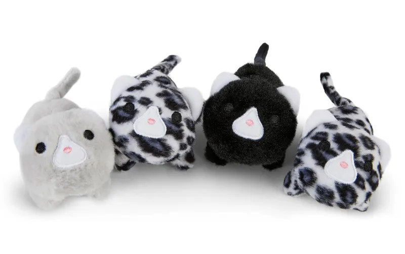 Mamanimals Kuscheltier Katzen Babys 4 pezzi 9 cm