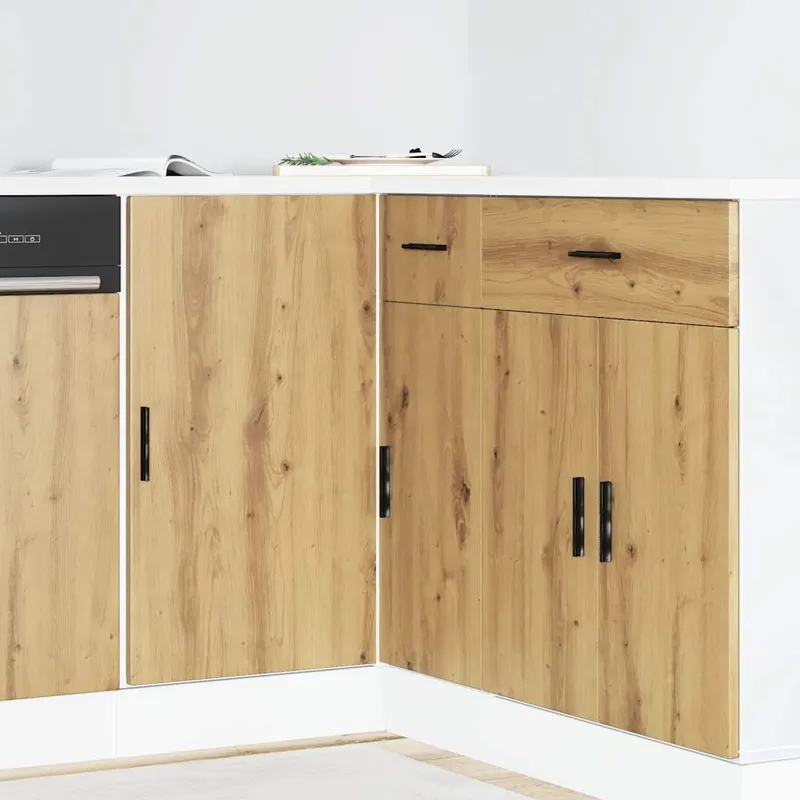 Küchenunterschrank Lyon Artisan-Eiche Holzwerkstoff