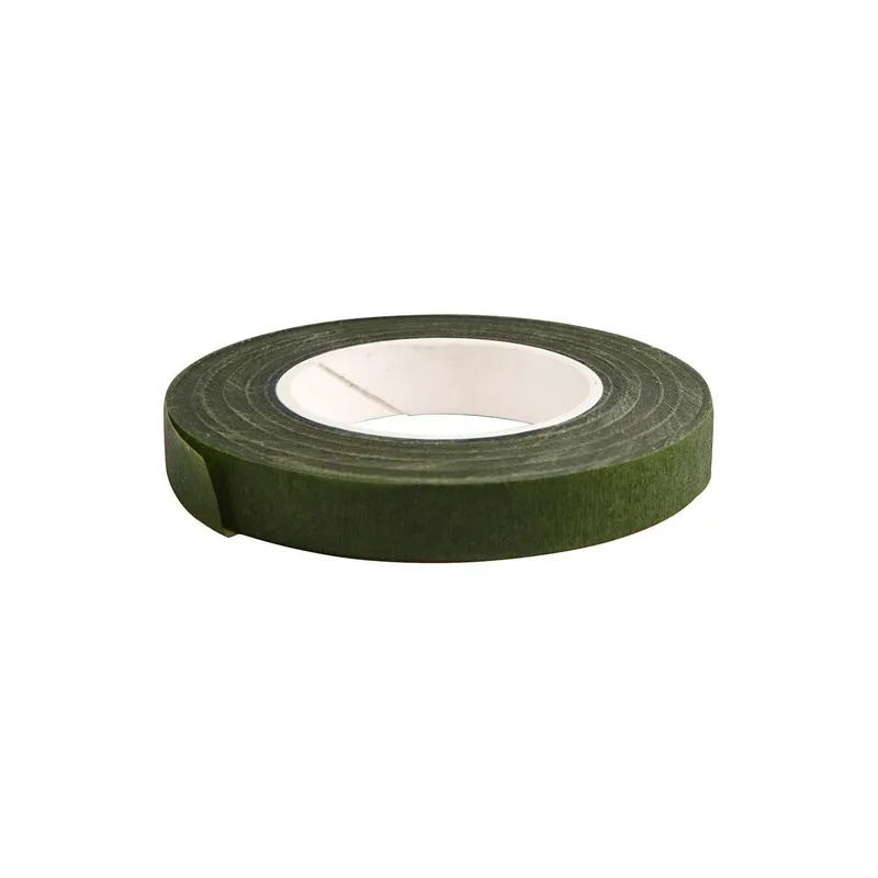 Creativ Company Florales Klebeband, B 12 mm, Dunkelgrün, 27 m/1 Rolle