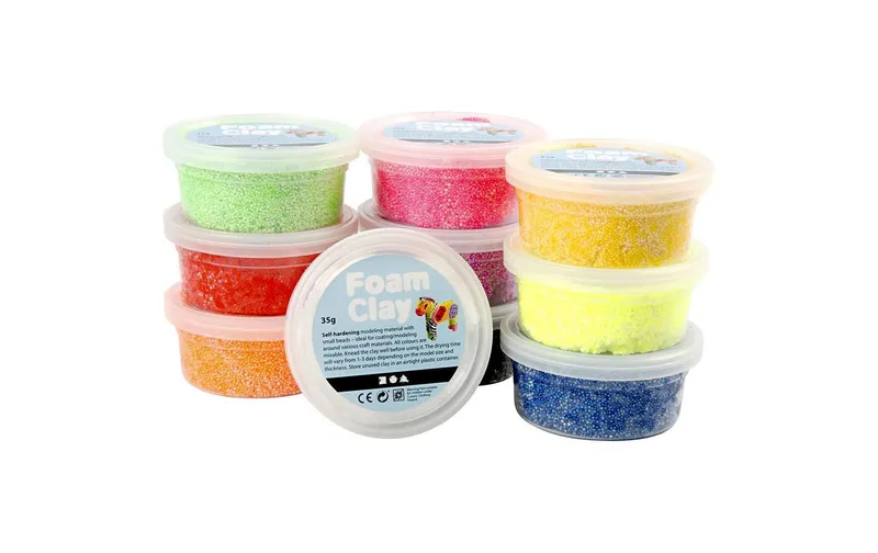 Creativ Company Modellier-Set Foam Clay Basic multicolour