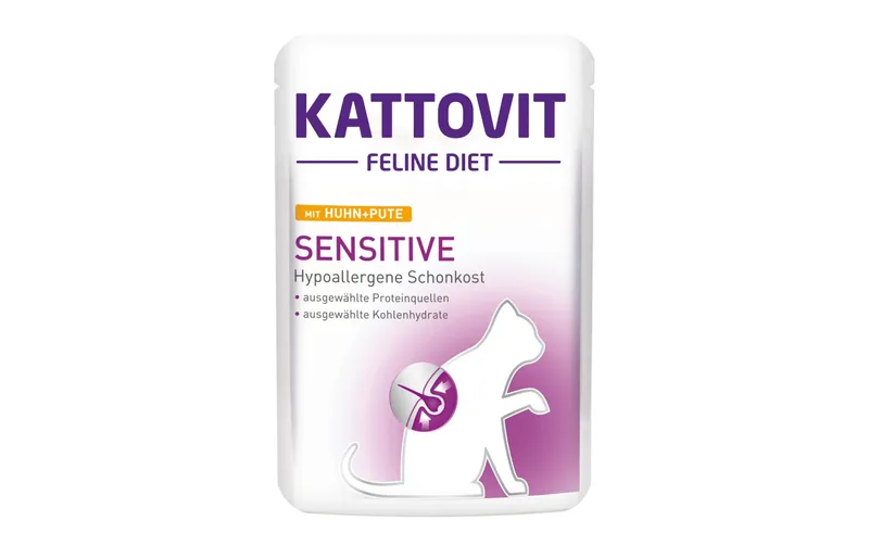 Kattovit Nassfutter Sensitive Huhn und Pute, 85 g