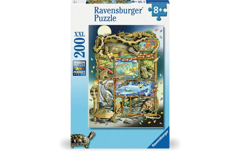 Ravensburger Puzzle Reptilien im Regal 200 XXL Teile