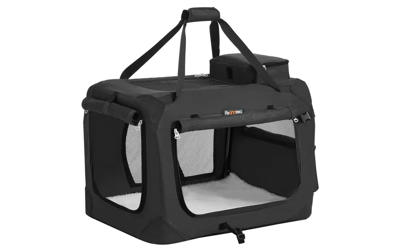Feandrea Transportbox Haustier, M, Schwarz