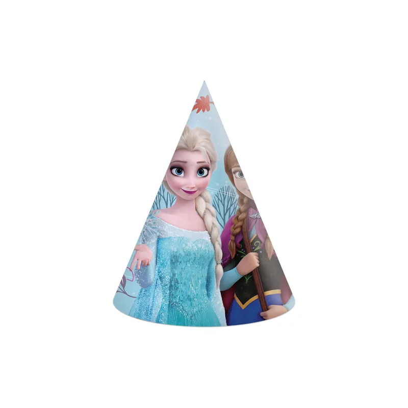We fiesta Party Partyhüte Frozen Blau/Mehrfarbig, 6 Stück