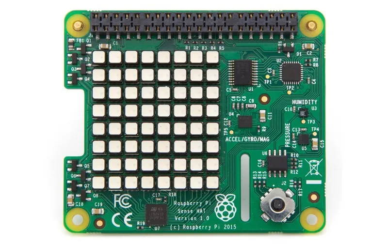 Raspberry Pi Add-On Board Sense HAT vers Raspberry Pi