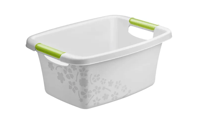 redho Wäschekorb Flowers Hellgrau, 12 l