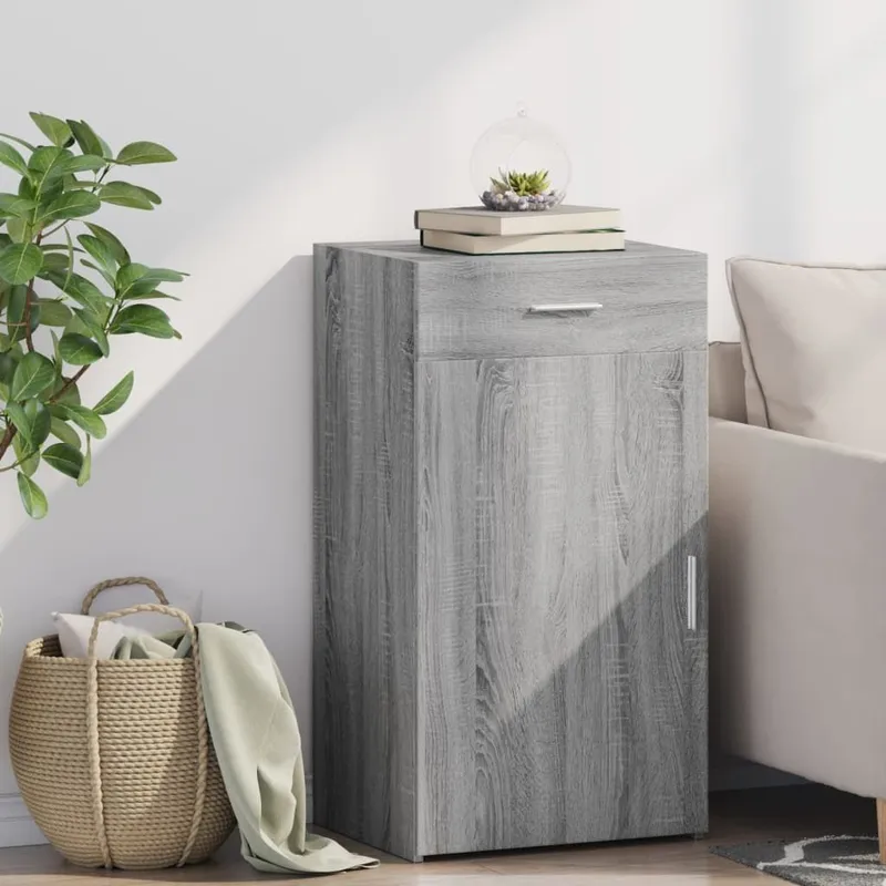 Sideboard Grau Sonoma 50x42,5x93 cm Holzwerkstoff