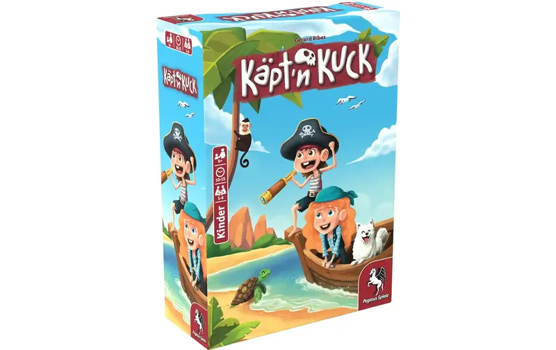 Pegasus Spiele Kinderspiel Käpt'n Kuck – DE