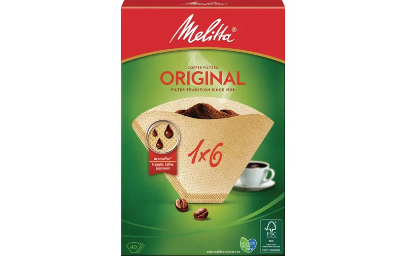 Melitta Filtertüte Original 1x6 40 pezzi