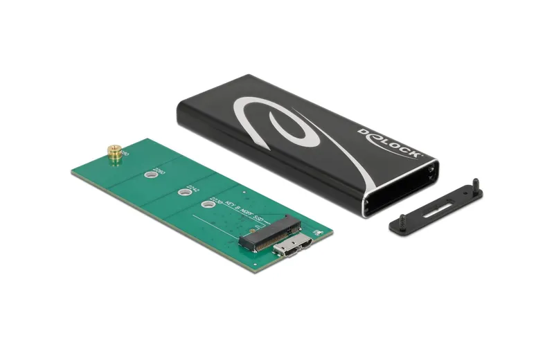 Delock Externes Gehäuse SuperSpeed USB 3.2 Gen 2 - SATA SSD M.2