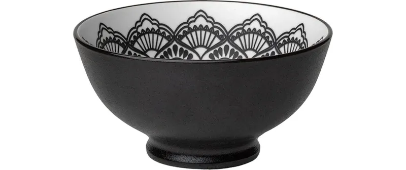 Lunasol Schale Basic Levante Ø 14 cm, 6 pezzi, nero/bianco