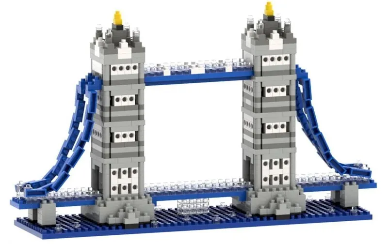 BRIXIES Bausteinmodell Tower Bridge in 850 Bausteinen