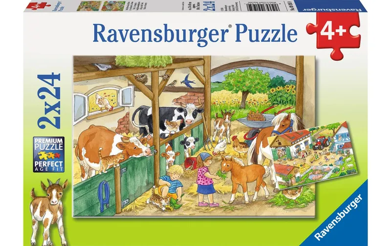 Ravensburger Puzzle Fröhliches Landleben 2 x 24 Teile