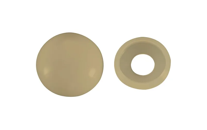 FTM Abdeckkappen 2-teilig, beige, 15 x 5 mm, 8 pièces