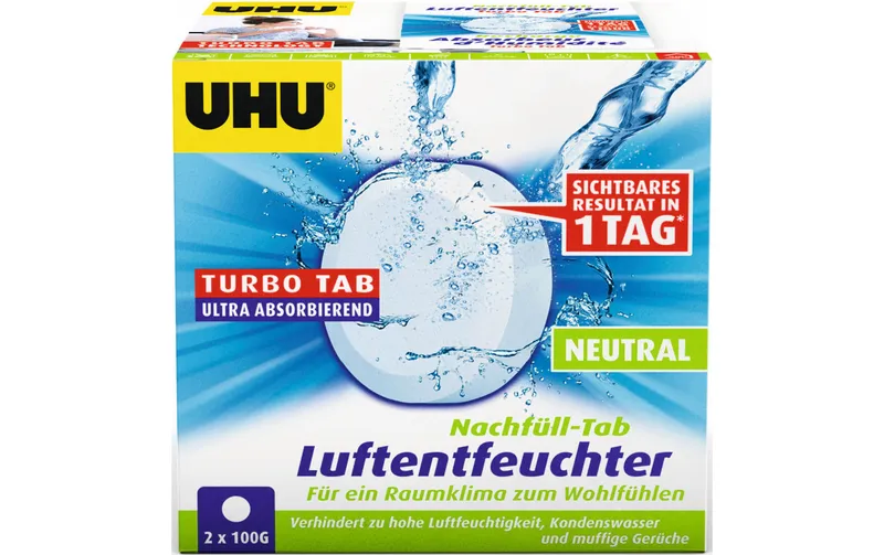 UHU Entfeuchter Airmax Nachfüll-Tab 100 g, 2 pezzi