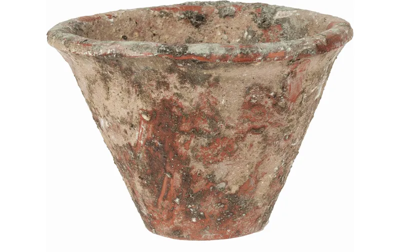 Opiflor Pflanzentopf mit Harzoptik Terracotta/brun