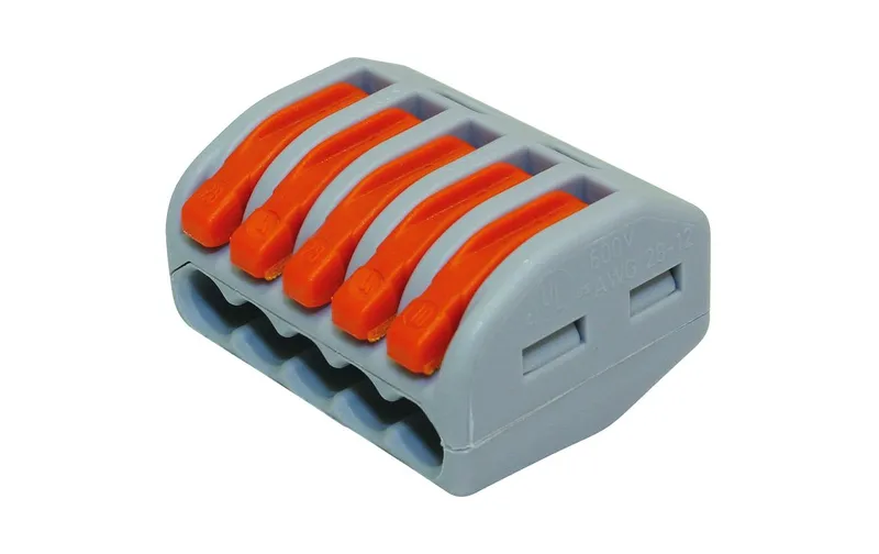 WAGO Morsetto di collegamento CLASSIC 5x 0.08-4 mm2 con leva