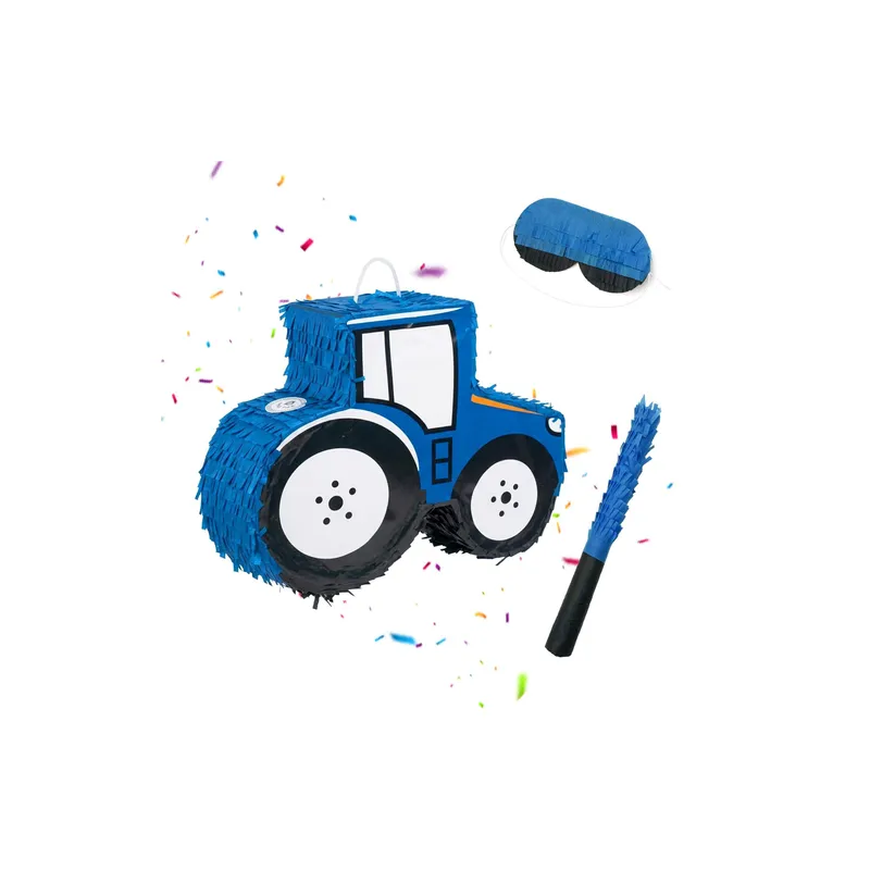 relaxdays Traktor Traktor, noir/Dunkelblau