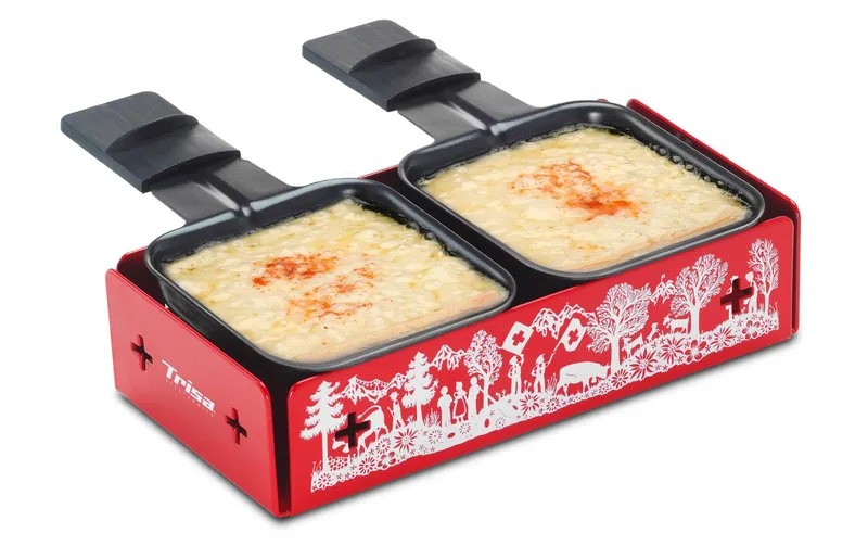 Trisa Teelicht-Raclette Explore the Alps red