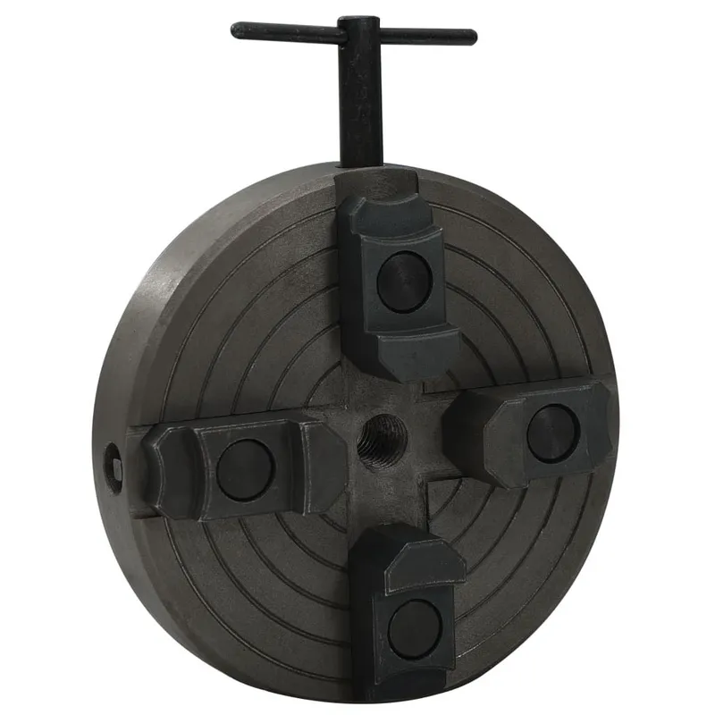 4-Backenfutter mit M18 Aufnahme Stahl nero 150x63 mm