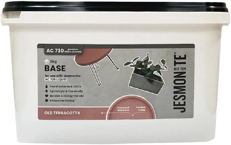 Jesmonite Modelliermasse Zementbasis Pulver AC 730, 5 kg, Terracotta