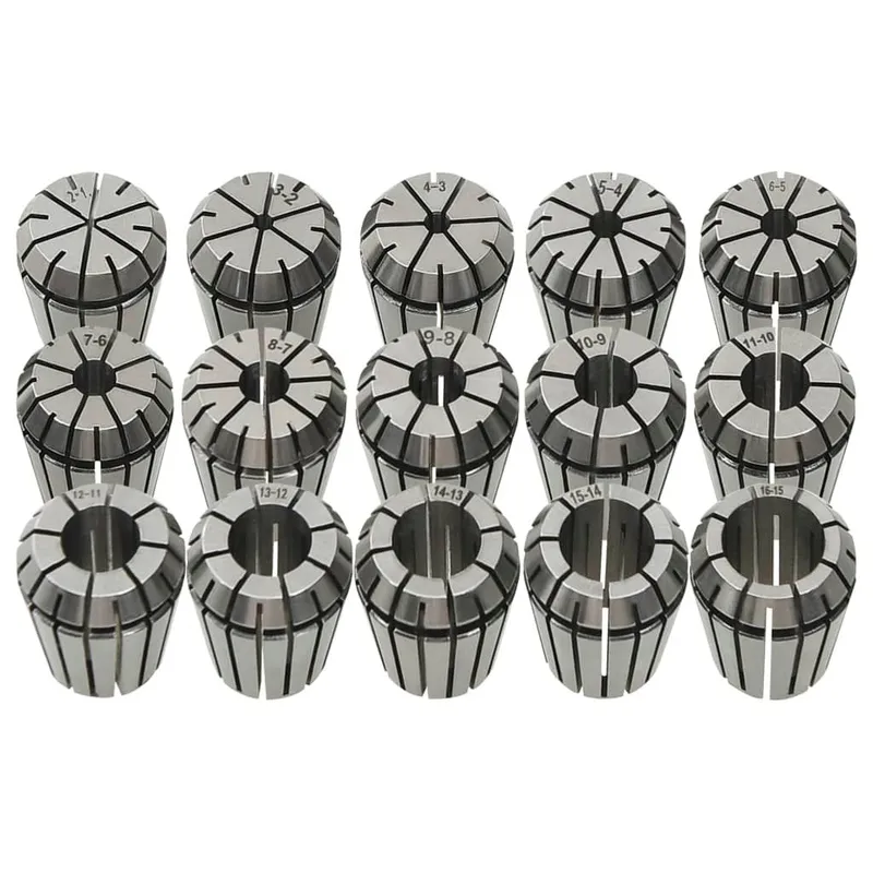 Douilles de serrage ER25 15 pcs Ensemble d'outils de tournage