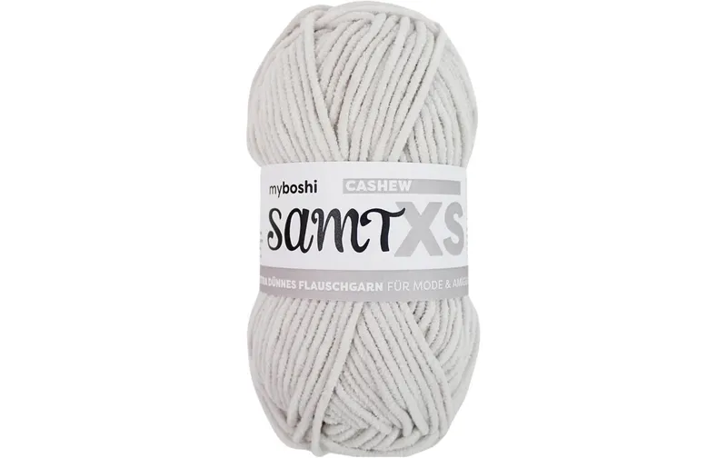 myBoshi Wolle Chenille Samt XS Cashew