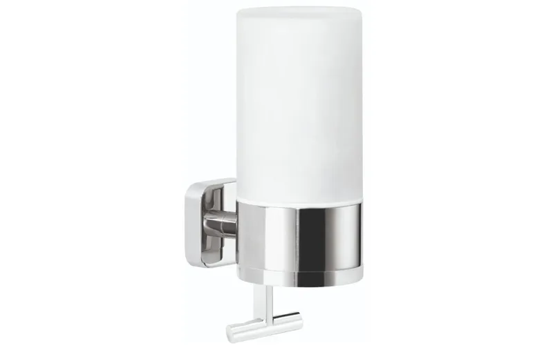 tesa Seifenspender Elegaant 230 ml, Silber/Weiss