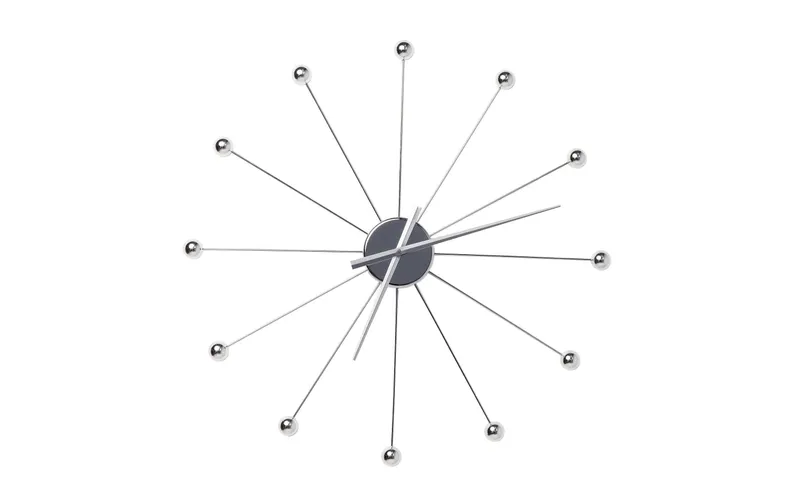 Kare Wanduhr Umbrella Ø 60 cm Chrome