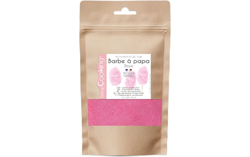 ScrapCooking Fertigmischung Zuckerwatte Bonbongeschmack Rosa 160 g