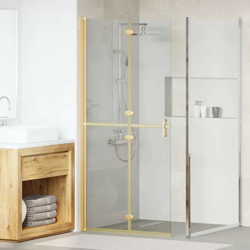 Paroi de douche à l'italienne Doré 90 x 6.5 x 190 cm