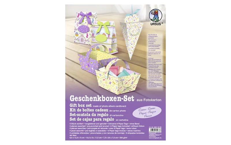 URSUS Osterkörbchen-Set 2 Körbchen / 3 Tüten