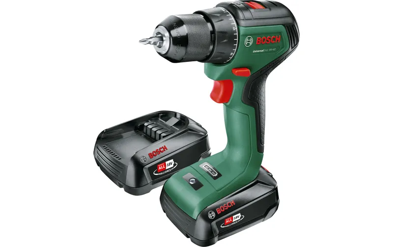Bosch Akku-Bohrschrauber UniversalDrill 18 V-60 2 x 2,0-Ah-Akku