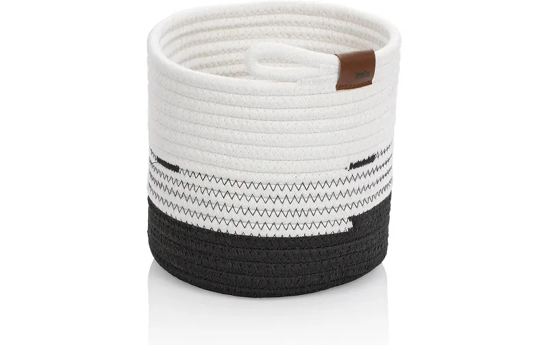 Kela Aufbewahrungskorb Hedda 18 x 17 cm, black/white