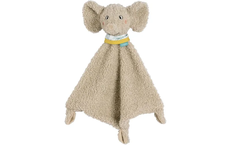 fehn Schmusetuch Elefant, Beige, 33 cm