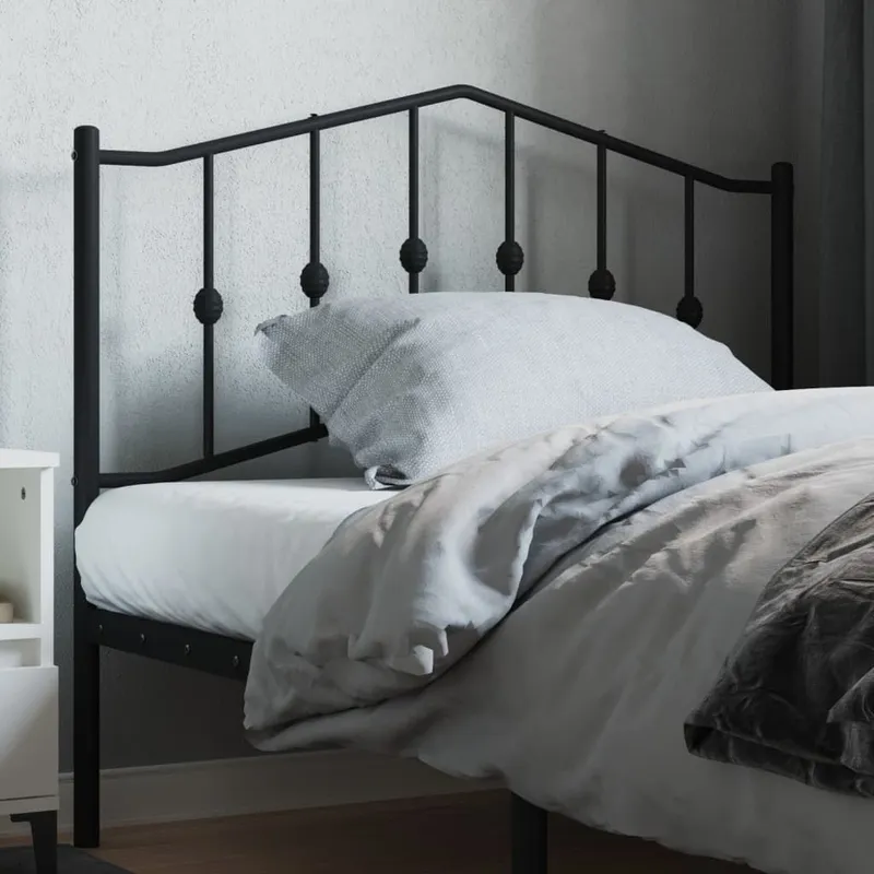 Ersatz-Kopfteil Metall Schwarz 107 cm