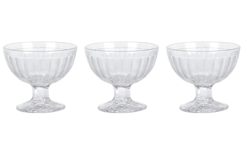 FURBER Dessert-Schale 3 Stück, Transparent