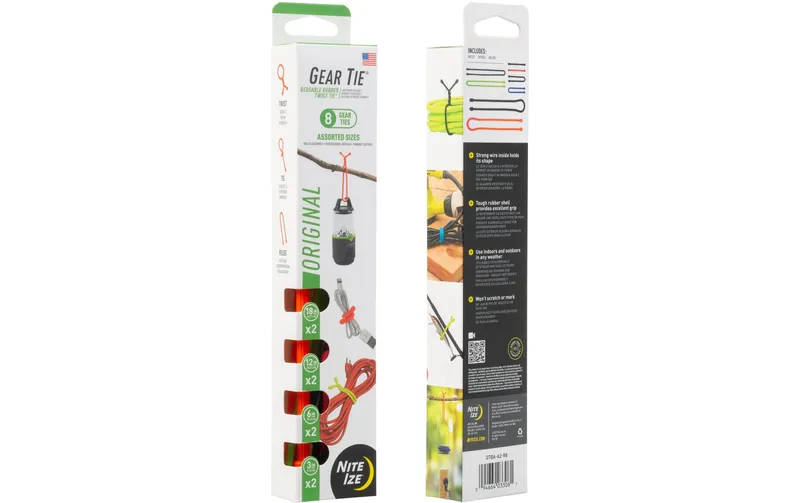 NITE IZE Kabelbinder Gear Tie, 8 Pack Assortiert 457.2 mm x 30.5 mm
