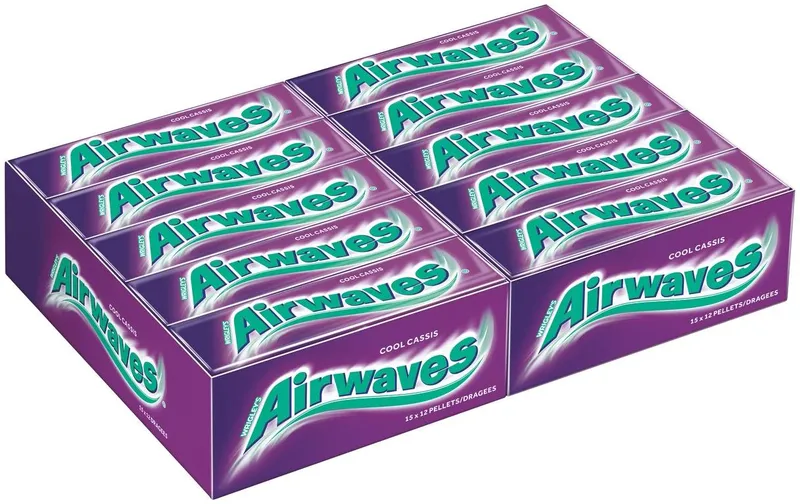 Airwaves Kaugummi Cool Cassis 30 x 14 g