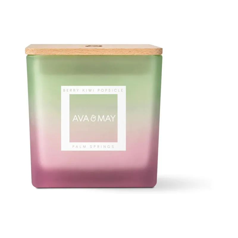 AVA & MAY Berry Kiwi Popsicle Grosse Bougie Parfumée 450 g